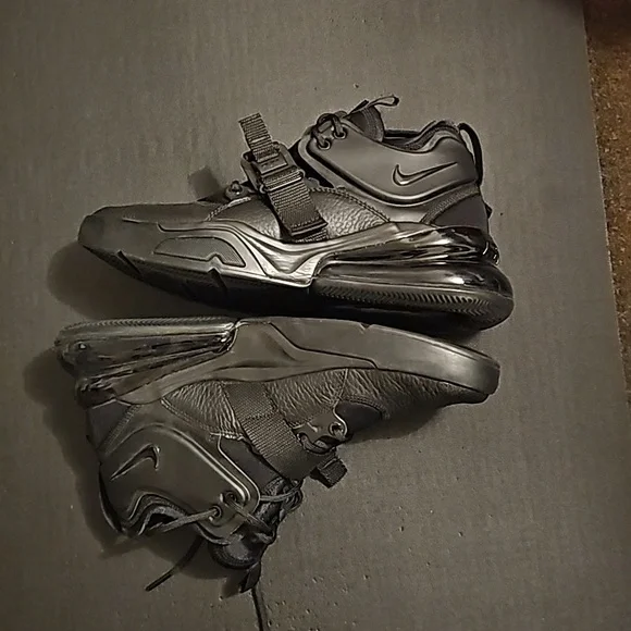 Nike Air Force 270 Black Noir mens 9 - Picture 2 of 6